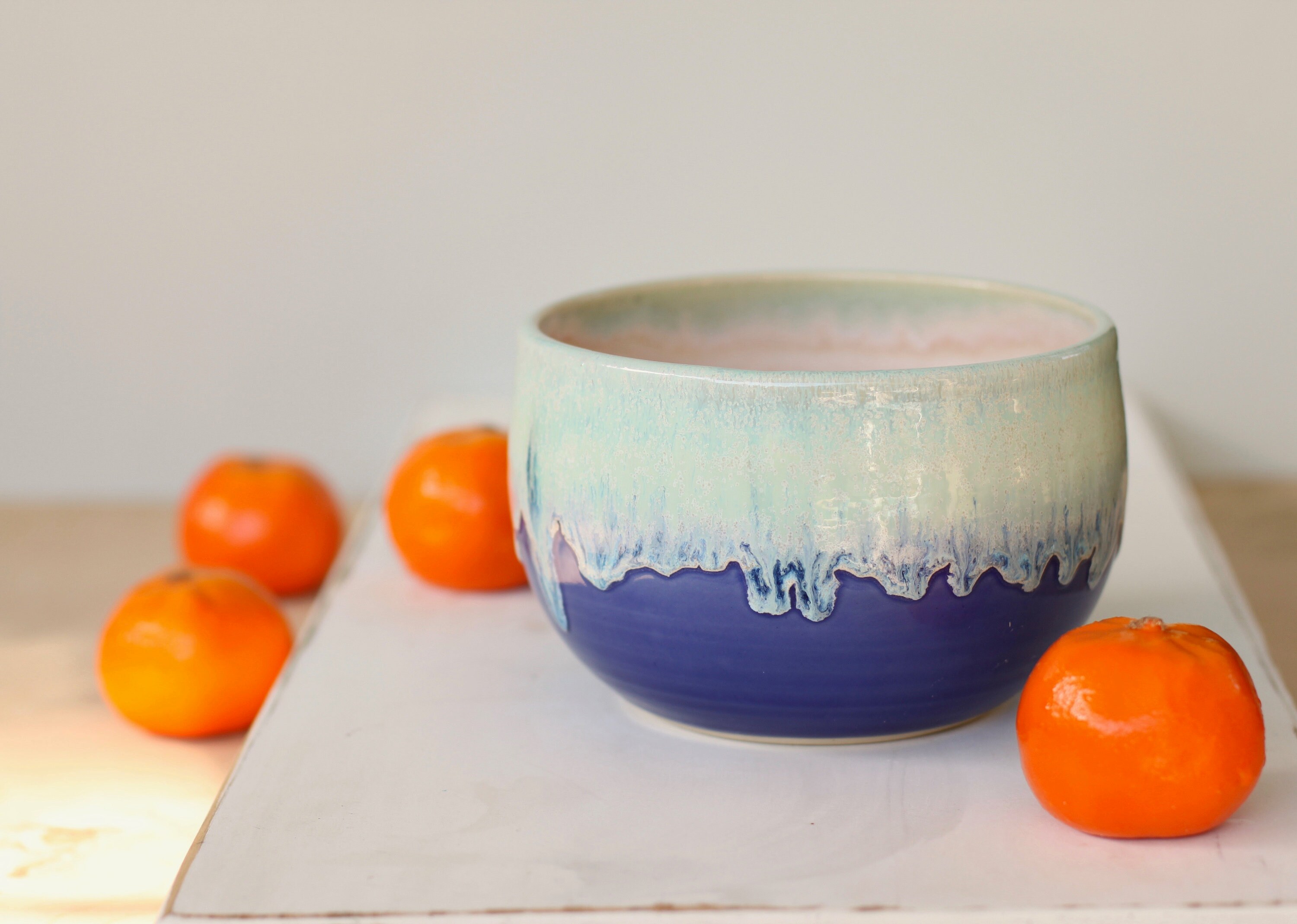 cobalt bowl // handmade bowl // large bowl //boho bowl