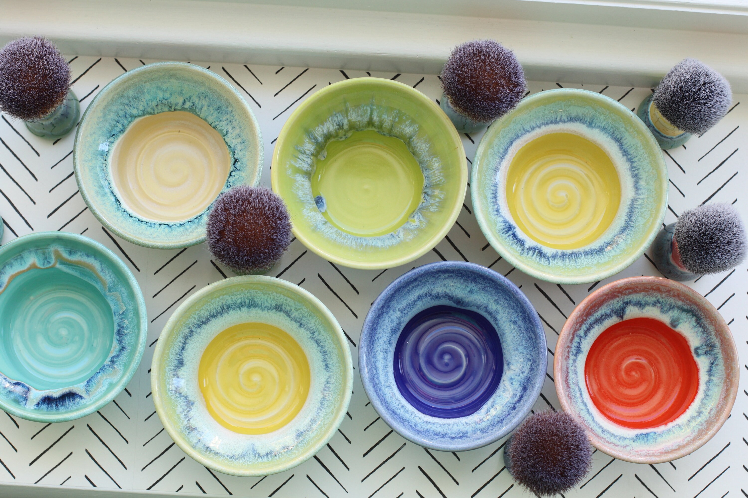 ceramic shave bowl set, choose your favorite // shave set // wet shave