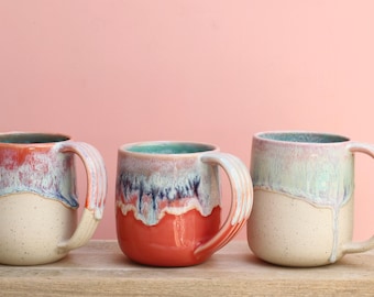 colorful mug, choose your favorite//handmade coffee cup /