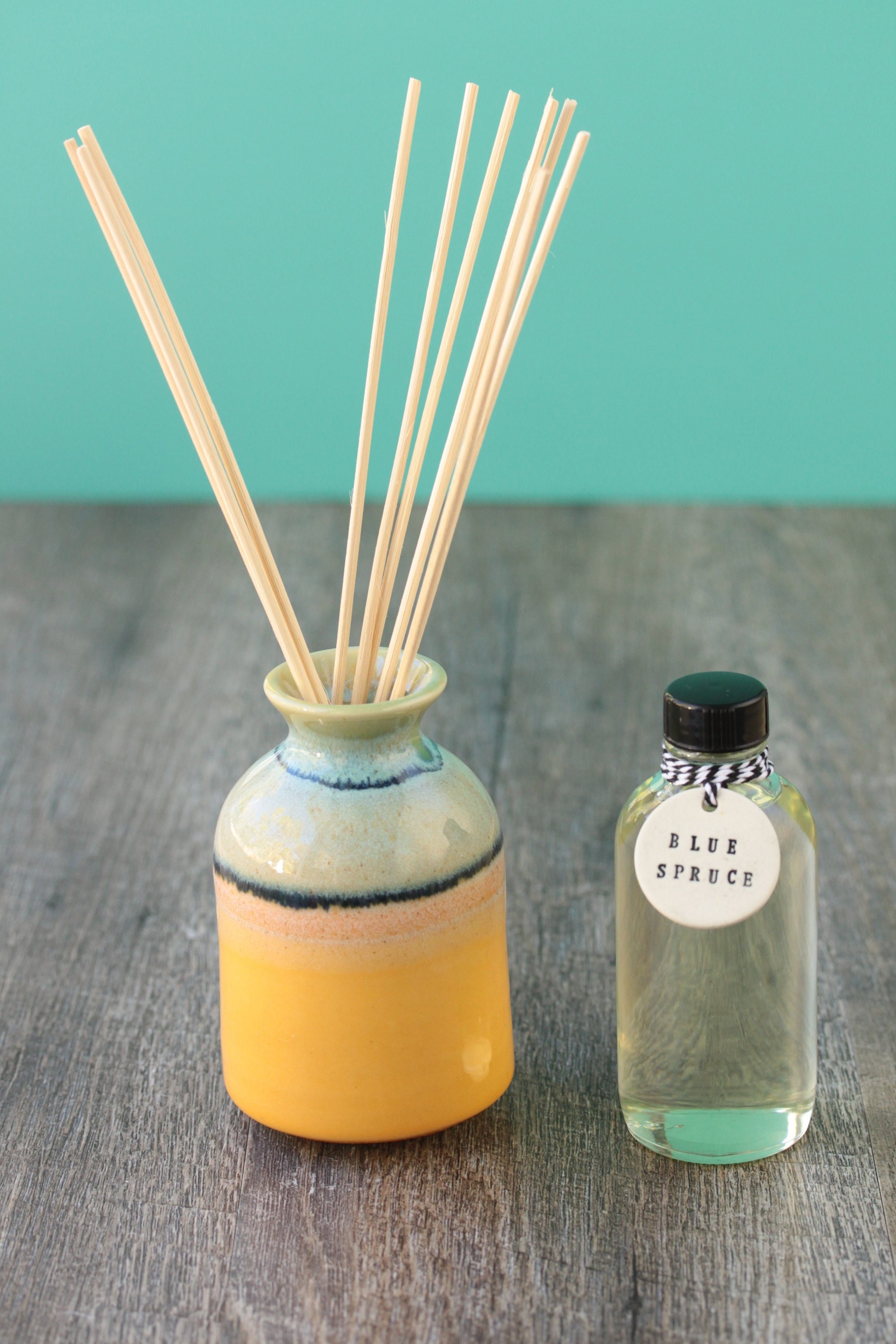 Orange Reed Diffuser Vase With Oil Ceramic Reed Diffuser