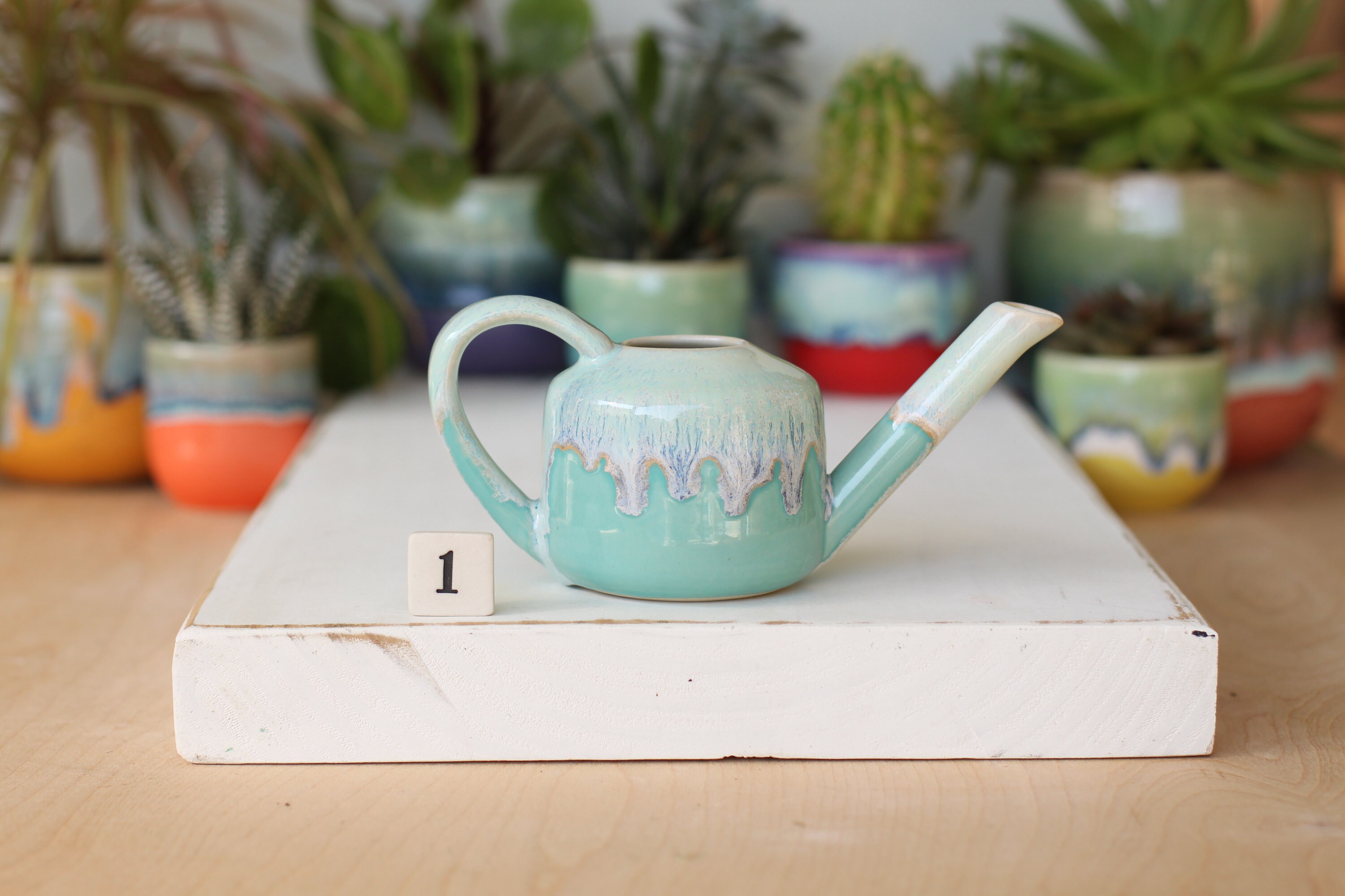 mini watering can // small water pitcher // gardener gift
