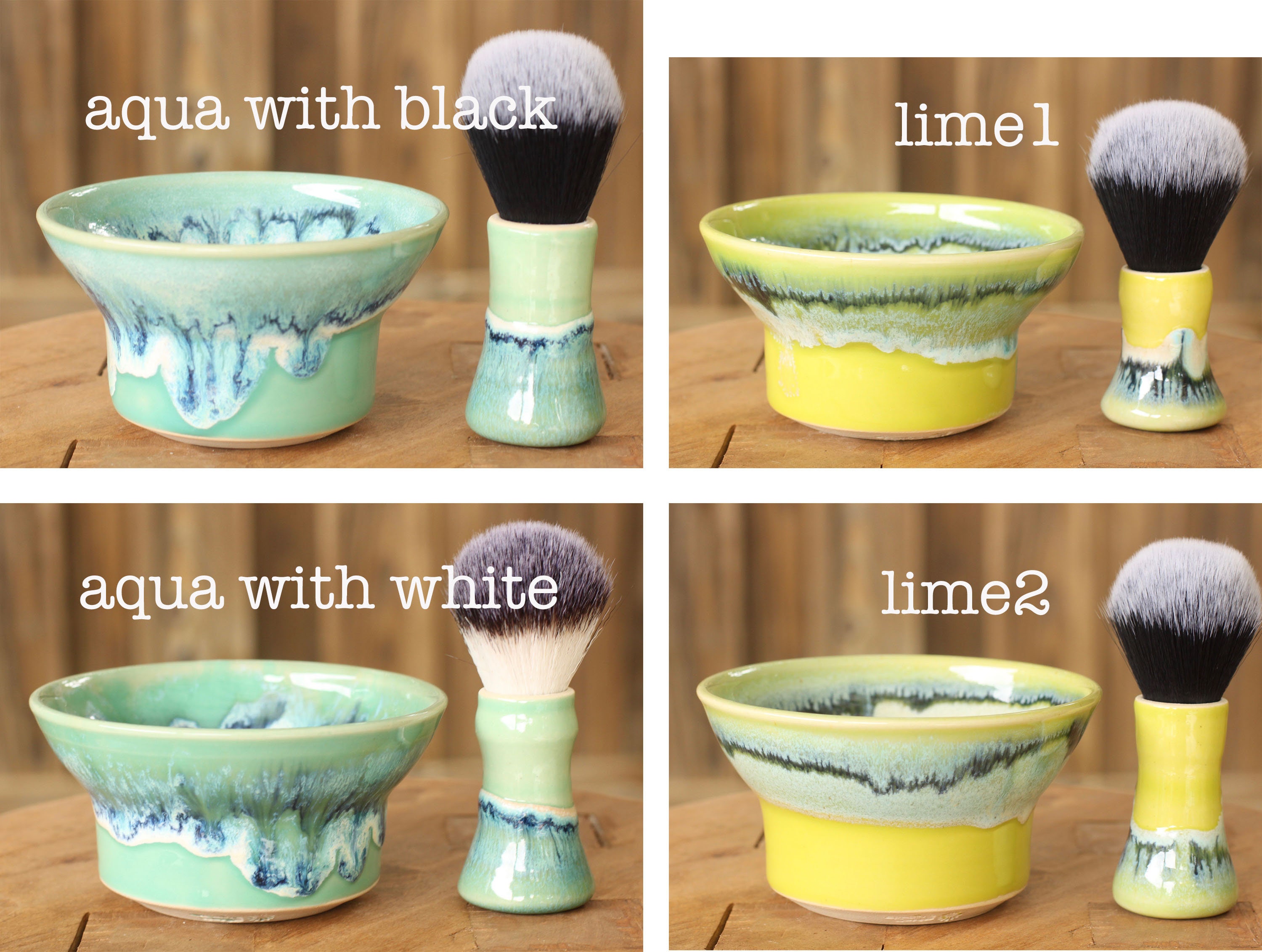 ceramic shave bowl set, choose your favorite // shave set // wet shave