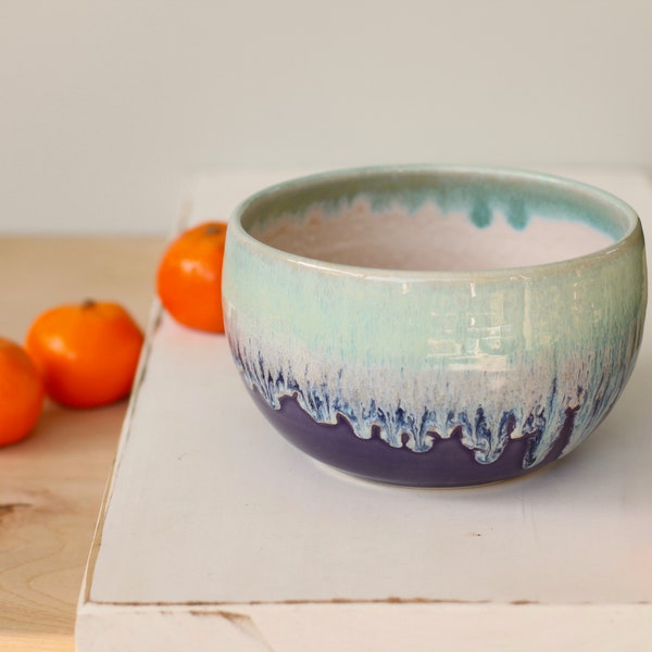 purple bowl // handmade bowl // large bowl //boho bowl