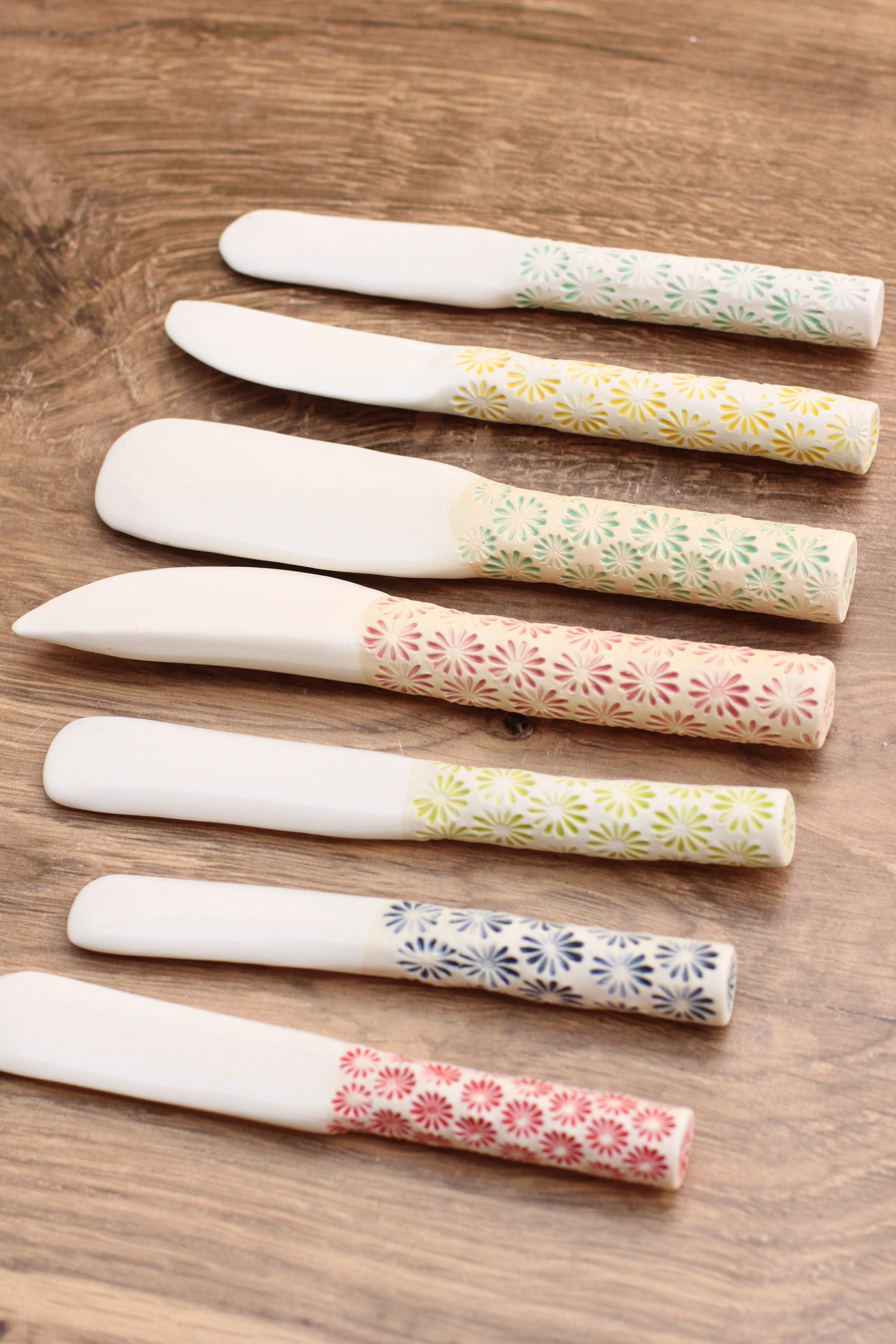 handmade ceramic knife // ceramic spreader // butter knife // dip spreader