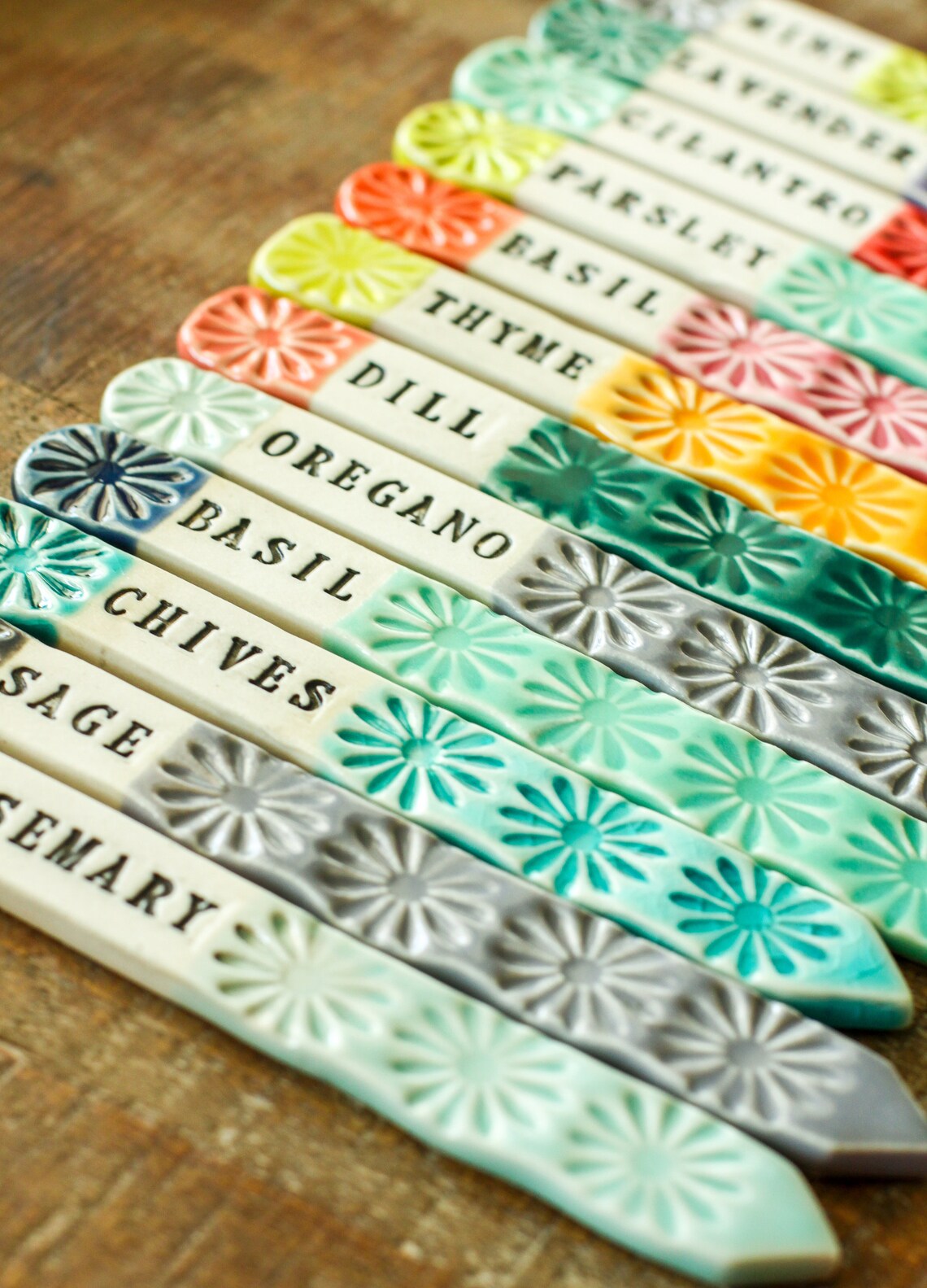 ONE Custom Herb Tag Not a Set Choose Your Text// Herb Marker Etsy