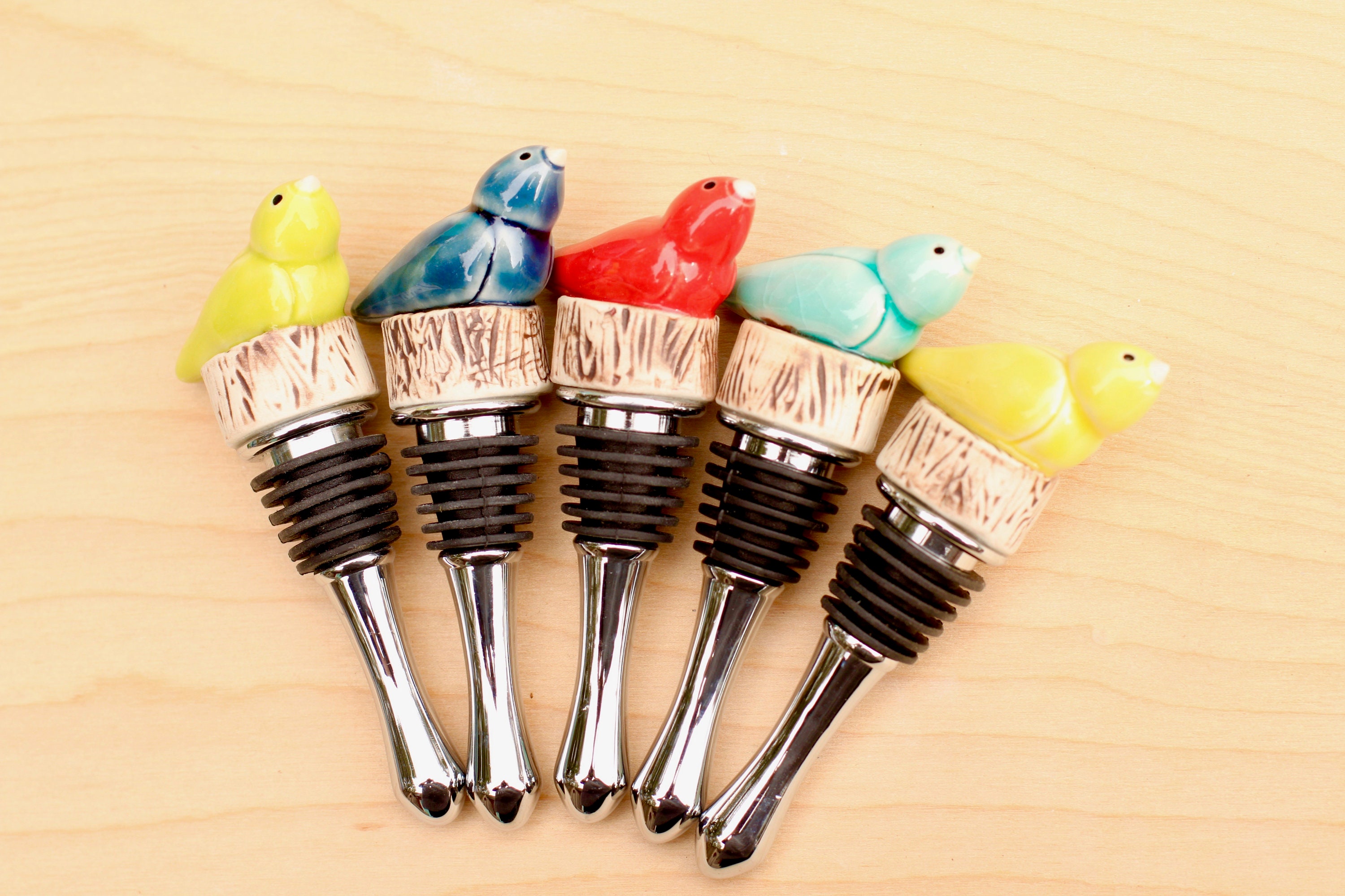bird wine stopper // bottle stopper // wine love gifts
