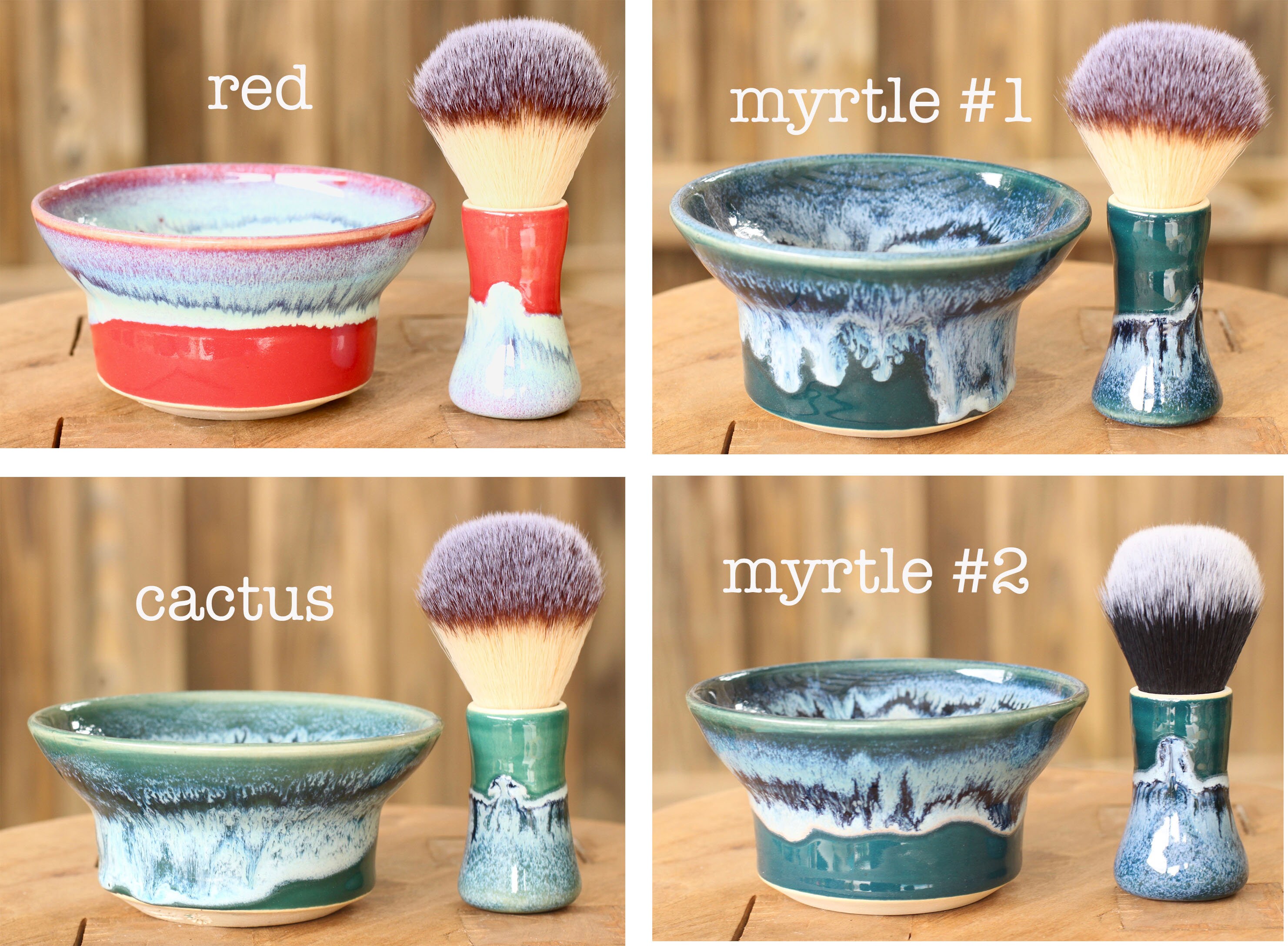 ceramic shave bowl set, choose your favorite // shave set // wet shave