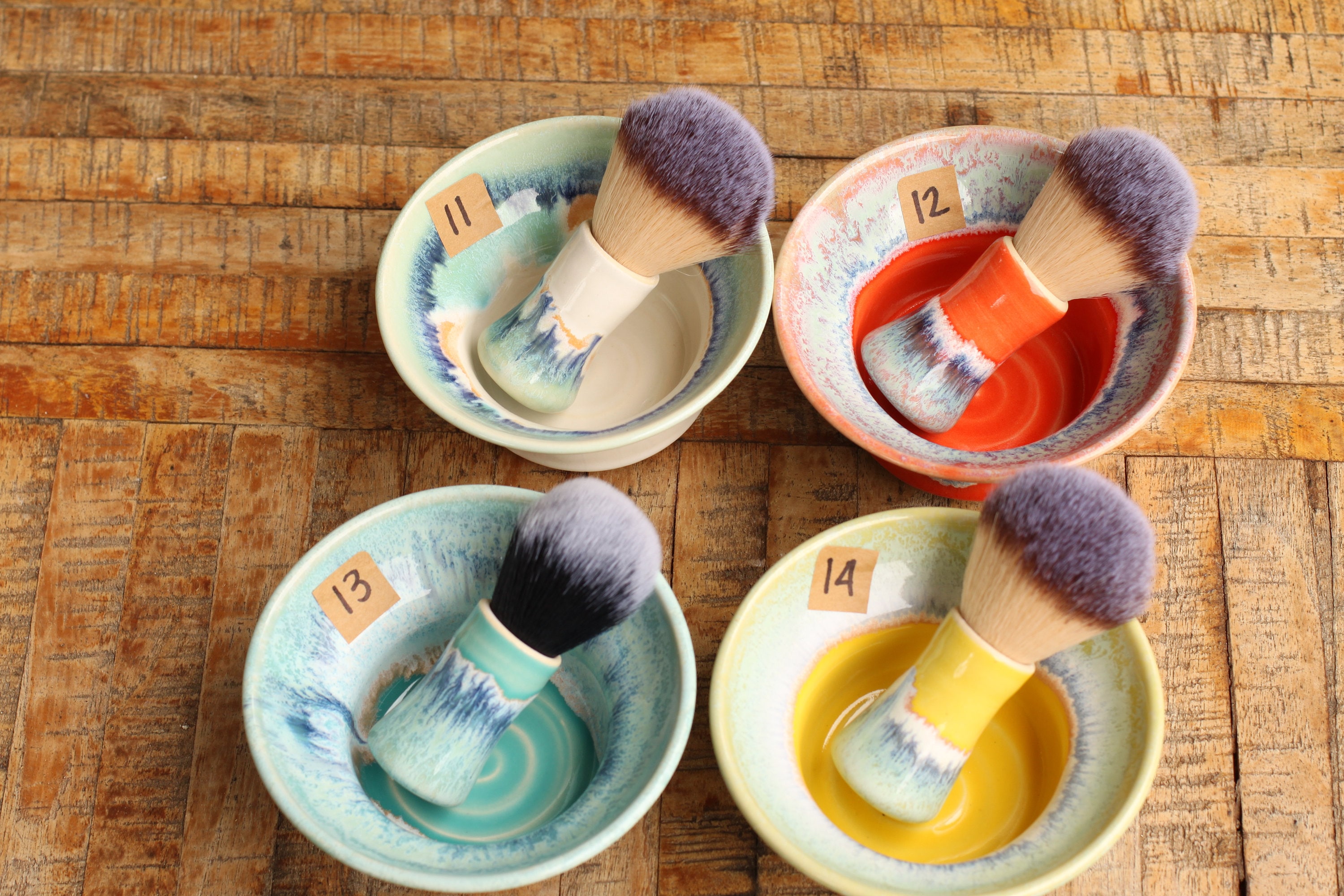 ceramic shave bowl set, choose your favorite // shave set // wet shave