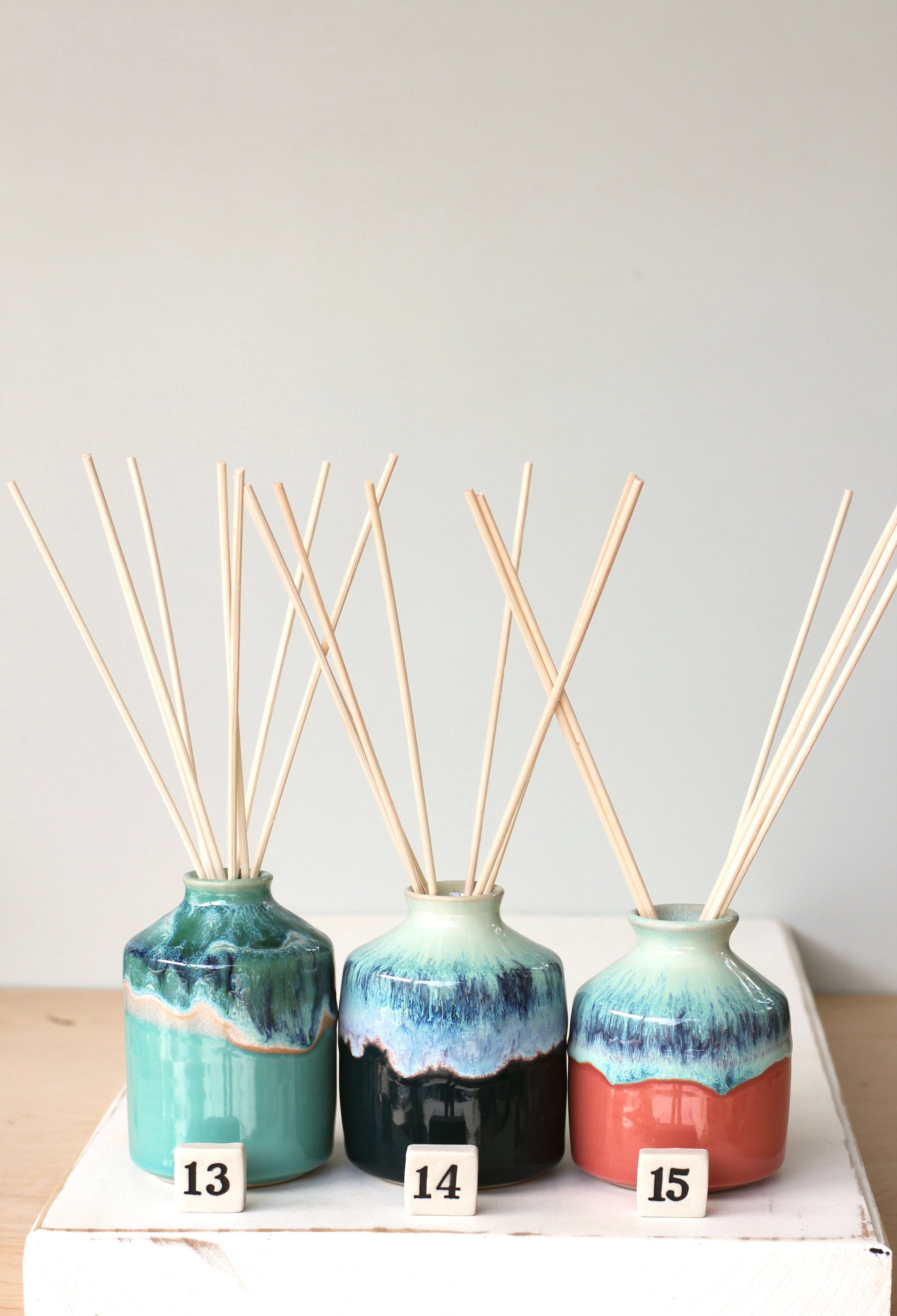reed diffuser bottle // ceramic reed diffuser // room aromatherapy
