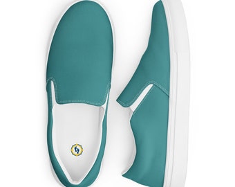 Women’s Sky-Blue slip-on canvas shoes, Women&#39;s Casual Cruising Shoes, Blue Boat Shoes