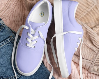 Casual Shoes Emilee Lace Up Canvas Sneakers Women's Periwinkle
