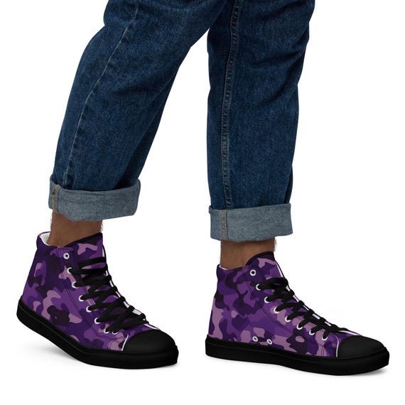 Purple and Black Camo Men display picture 1