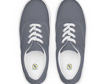 Zapatos de lona con cordones para mujer, zapatillas grises, zapatos casuales de verano, náuticos grises