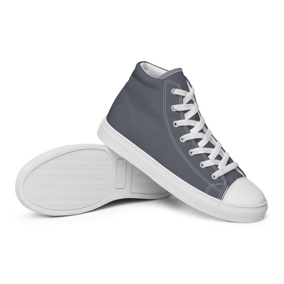 Men\'s Athletic High-Top Sneakers in Light Gray by Shop Grey Mens Noah High Top Sneakers – Shoebacca main image 3