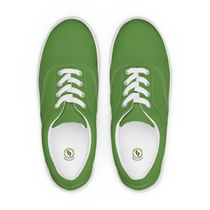 Men’s Green lace-up canvas shoes, Green Sneakers, Men&#39;s Topsiders, Green Boat Shoes, Men&#39;s Deck Shoes, Summer Casual Shoes