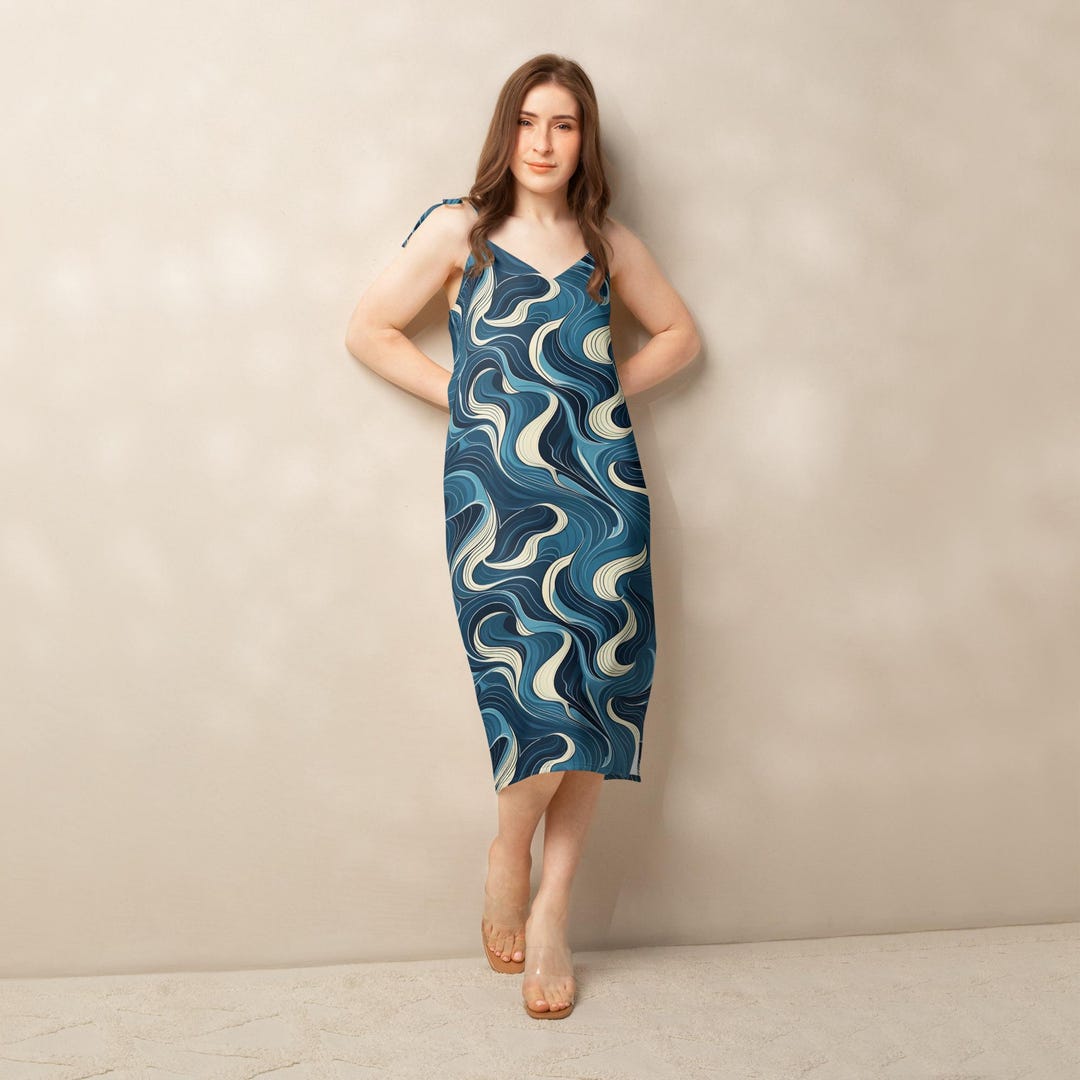 Tangerine Wave Dress