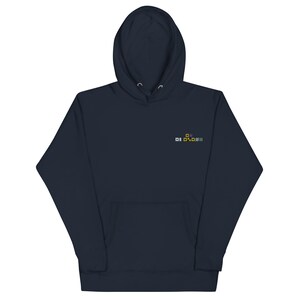 I (heart) SAILING spelled out with Embroidered Nautical Flags Unisex Hoodie, Sailing Hoodie, Gift For Sailor