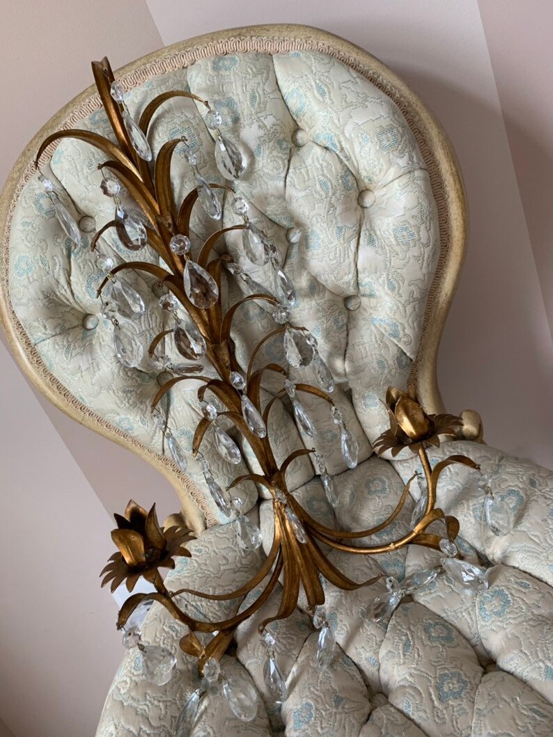 Italian vintage wall sconce - a beautiful option for your French country home.