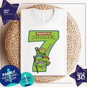 Ninja Turtles Birthday shirt | Ninja Turtles shirt | Custom Turtle Birthday Party Shirts | Turtles | Turtles Shirt | Ninja Turtle tshirt