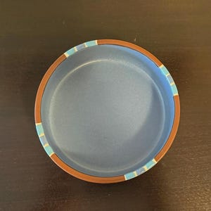 Vintage Dansk Mesa Sky Blue Soup Bowl - Made in Portugal - Small Chip