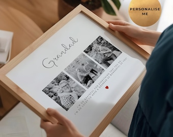 Personalised Gift For Grandad | Personalised Grandad Print | Grandparent Photo Poster | Father's Day Gift | Present For Him - Birthday Gift
