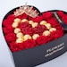 Valentines Day Gift Heart Shape Eternal Rose Box /forever Roses/rosas ...