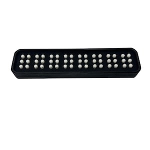Lavagna con pioli per non vedenti, scrivi in Braille senza carta e senza stilo, i pioli rappresentano i punti, spingi i pioli verso il basso per scrivere, strumento di apprendimento o di pratica
