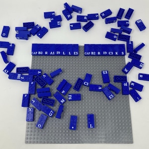 Ladrillos Braille para niños ciegos, lea y aprenda, haga clic en bloques Braille en la placa base o estructuras, deletree palabras o nombres en Braille jumbo