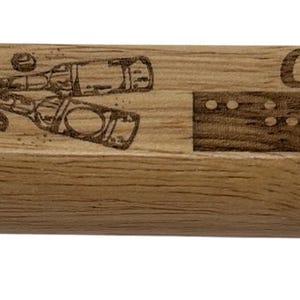 Braille Bottle Opener, Solid Wood Handle Engraved with Artwork and Cheers in Print and Raised Braille Dots, Fun Kitchen Gift for the Blind