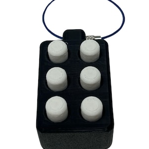 Braille fidget keychain toy, pop-up braille cell, learn and practice braille, attach to keys or backpack, fun gift for blind kids and adults