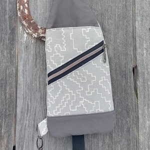 Bolso bandolera unisex mini, tipo bandolera, para viaje, con cremallera, estilo kandou, con bolsillo tipo cangurera