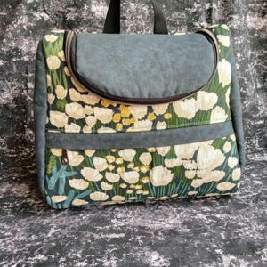 Mini backpack diaper bag double strap Kandou flower bag