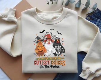 T-shirt poulet Halloween Comfort Colors : T-shirt « Chick or Treat »