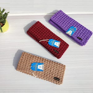 Purse Card Holder Crochet purse Women Card holders Purses Crocheted Women's Wallet Handmade Wallet Woven Purse Cardholder UK Gift for her