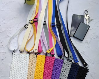 Phone Pocket Mini Crossbody Bag Mobile Phone bag iPhone сase Crossbody Cell Phone bag Necklace bag Crochet Pouch Neck pouch iPhone Pocket