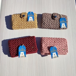 Portafoglio Porta Carte Piccolo Porta Carte all'uncinetto Porta Carte da donna Porta Carte Borsette Borsetta fatta a mano Regalo per lei