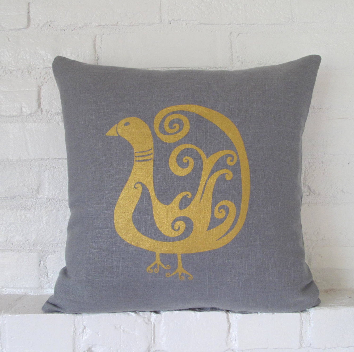 Pillow Cover Cushion Cover Bird 16 x 16 inches Etsy