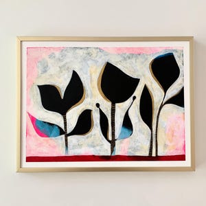 Abstract Painting Acrylic Art on Paper Living Room Wall Art Home Decor Original Acrylic Painting - 9 x 12 inches