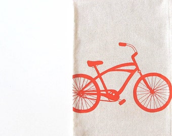 Cotton Kitchen Towel with Cruiser Bike