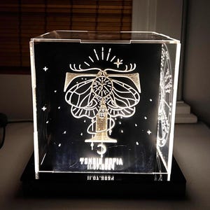 Personalisierte Horoskop-Diagrammlampe, Muttertagsgeschenk, Astrologie-Nachtlicht, Sternkasten-Geschenk für Mutter