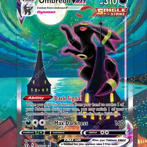 Umbreon VMax | Vitrine erweiterte Kunst für Pokemon Karte