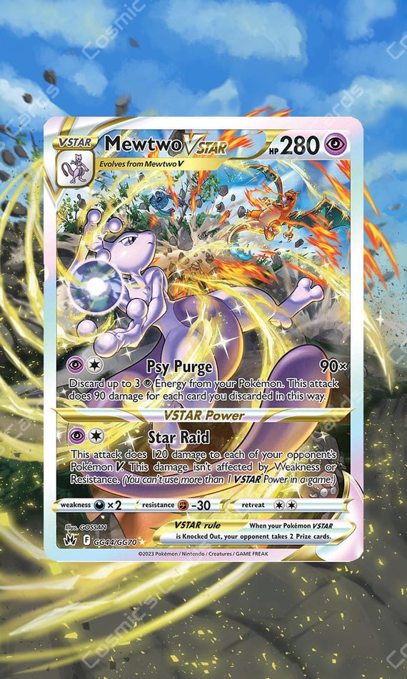 Mewtwo VSTAR GG44/GG70 | Display Case Extended Art for Pokemon