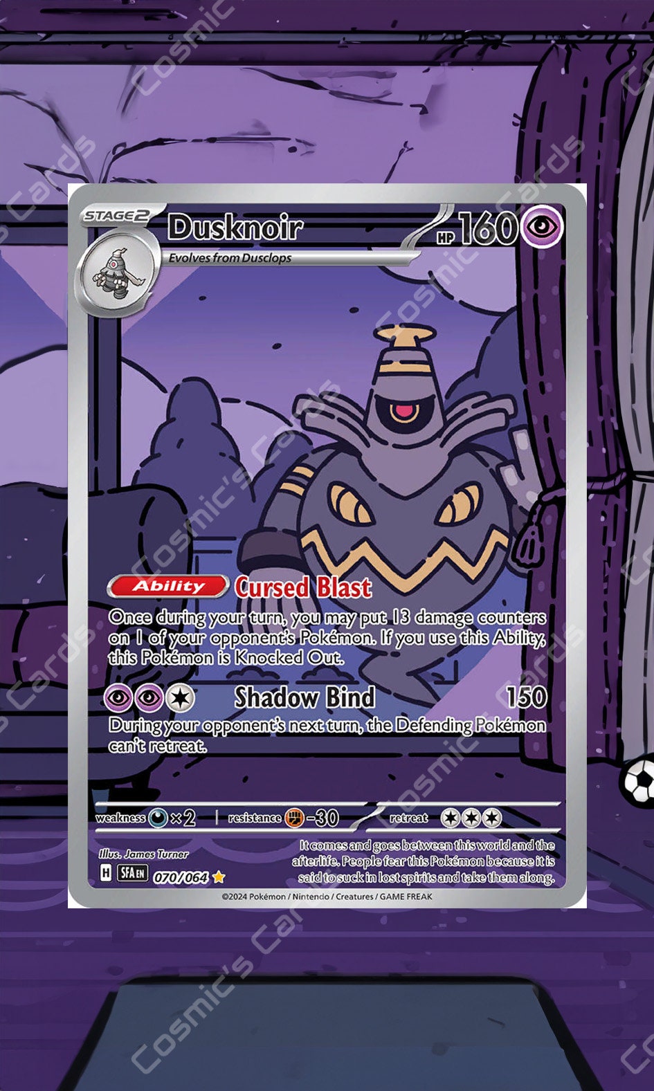 Dusknoir Shrouded Fable (SFA) #070 | Display Case Extended Art for Pokemon Card - Etsy Dusknoir Shrouded Fable (SFA) #070 | Display Case Extended Art for Pokemon Card - Etsy