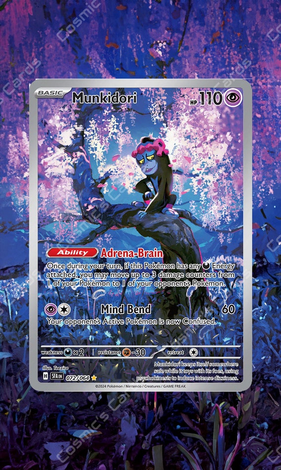 munkidori pokemon card 2010 Pokemon Unleashed 8/95 Shaymin Holo LP