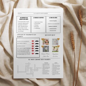 Impression Journal Mariage La Gazette Des Mari s Etsy France Impression Journal Mariage La Gazette Des Mari s Etsy France