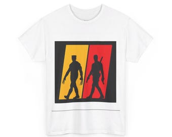 T-shirt Deadpool en Wolverine