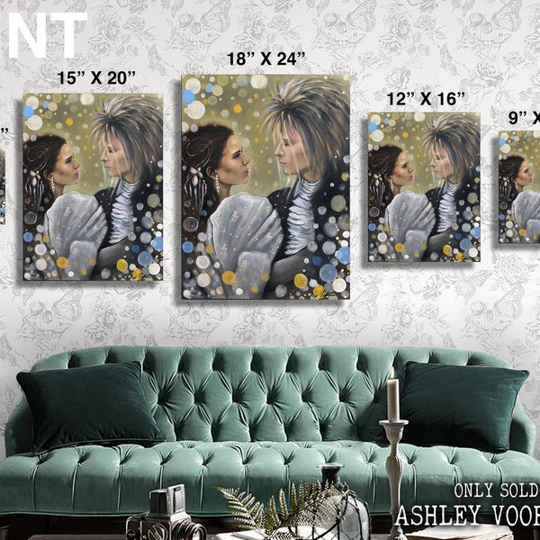 PRINT of Labyrinth Sarah and Jareth - Signed Fine Art Print