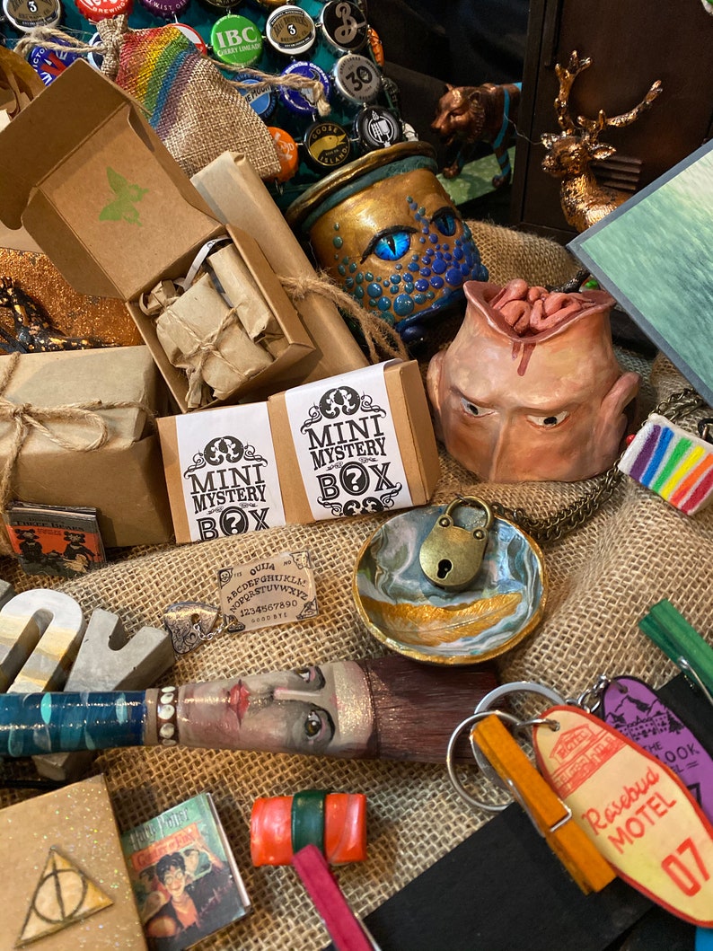 MYSTERY Art Box Original Hand Crafted Art Etsy