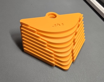 Woodworking Corner Radius Templates, Router Jigs, PLA 3D Printed, Set of 9