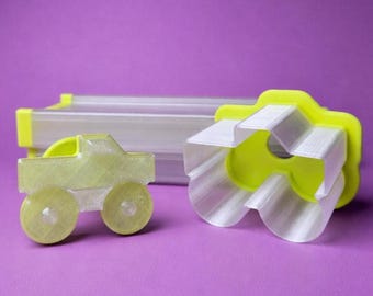 Cake Pop Cutter - Monster Truck Shape (Embossed)